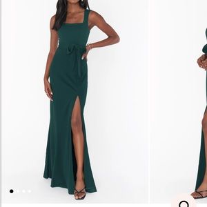 Show me your mumu Paris gown in emerald